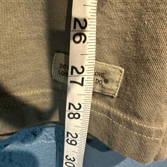 Vintage Life Is Good I am the Warranty Tee Army Green Size Medium Grunge Casual - Picture 5 of 7